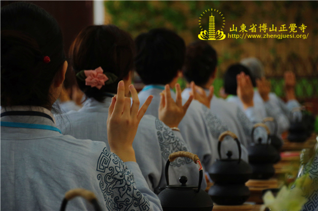 禅修茶道供花手印